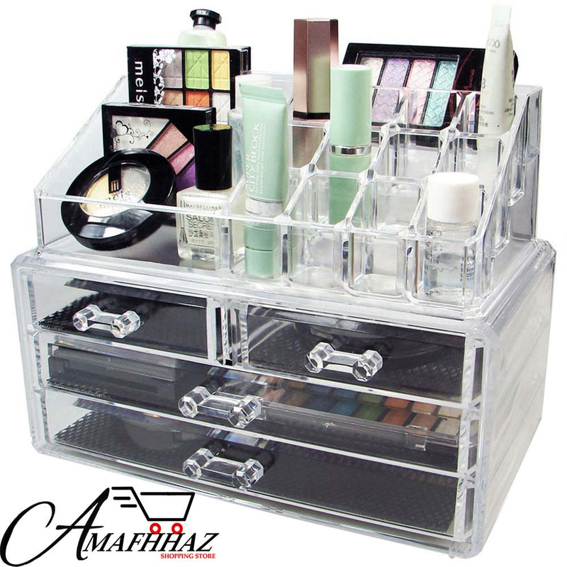 Cosmetic Jewelry Storage 4 Drawer