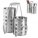 Chopstick & Cutlery Cylinder Stainless Steel Kitchen ware