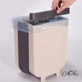 Collapsible Cabinet Door Hanging Trash Bin