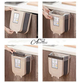 Collapsible Cabinet Door Hanging Trash Bin