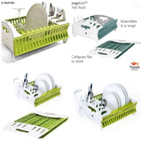 Fold Flat Collapsible Compact Dish Rack