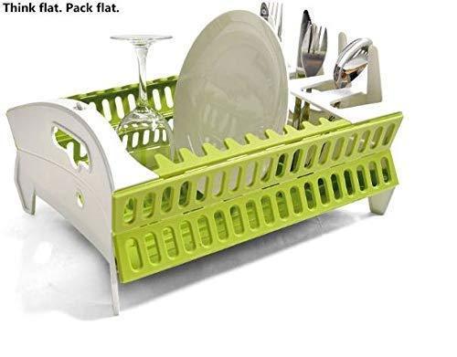 Fold Flat Collapsible Compact Dish Rack