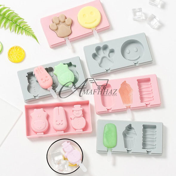 Silicone Ice Cream Mould with Lid