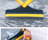 Floor Scrub Brush 2 In 1 Cleaning Brush Long Handle Detachable Wiper Magic Broom Brush Scraper Tile Kitchen Cleaning Tool
