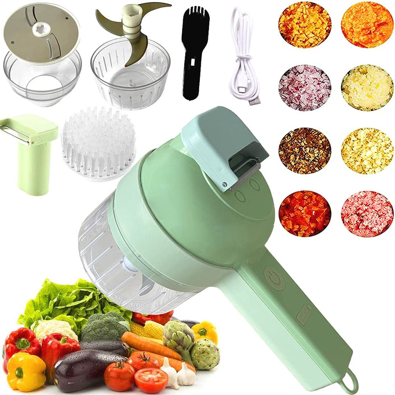 Electric Vegetable Cutter 4 In 1