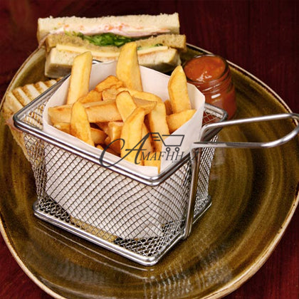 Stainless Steel Fryer Serving