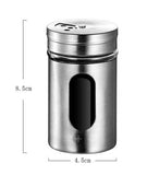 6 pcs Stainless Steel Spice Jar Set