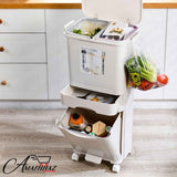 3 Layer Storage Trash Bin