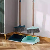 Broom and Dustpan Set for Home, 180 Degree Rotating Broom Set Indoor