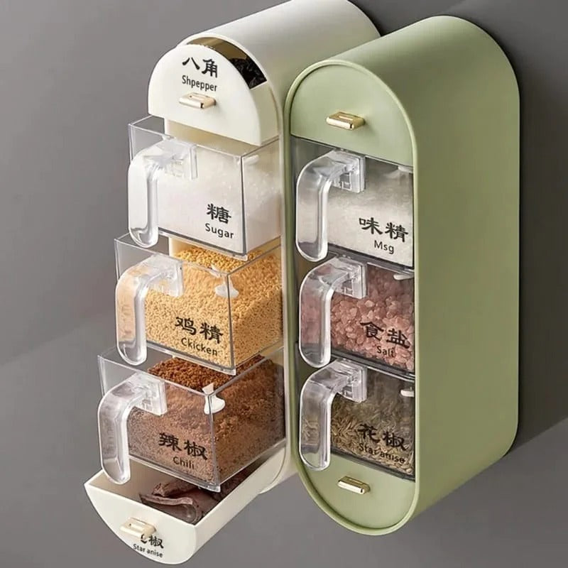 5 Grid Seasoning Storage Rack