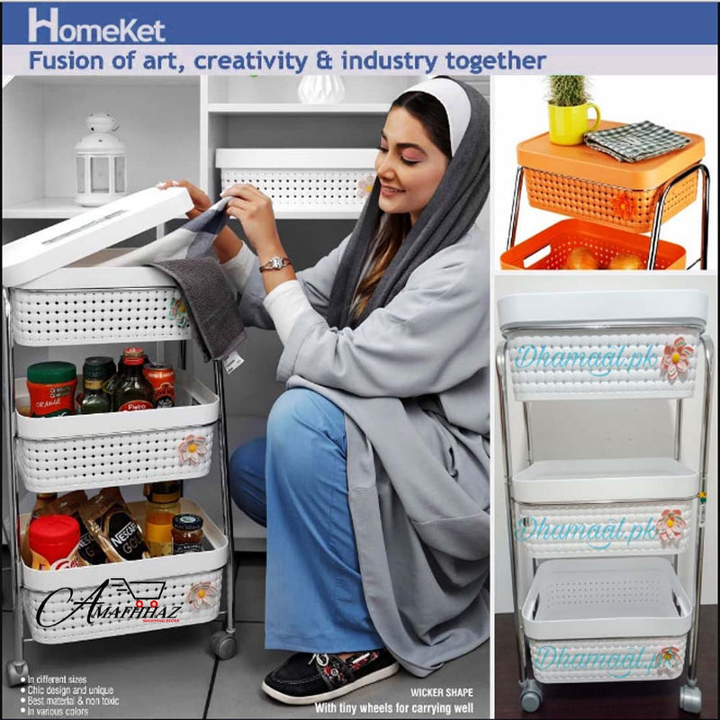 3 layer fruits vegetable basket