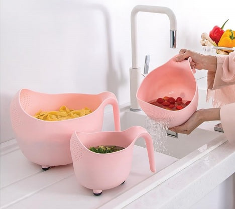 3 Pcs Set Rice Washer Strainer