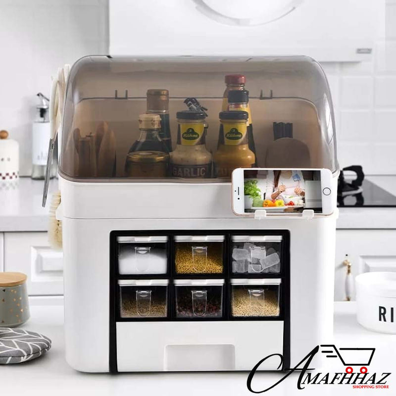 Spice Jar Storage Box