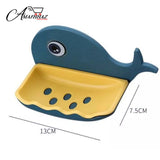 Little Whale Shapes Soap Dish Wall Mounted