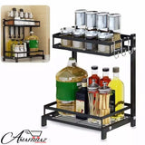 2 Layer Spice Bottle Iron Rack