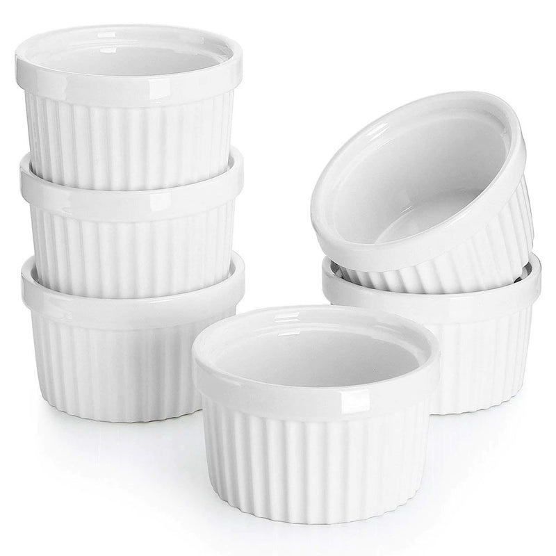 Pack of 6 – Cake & Muffins Ramekins Oven Proof