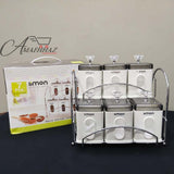 Limon 6 Pieces Acrylic Jars Set,